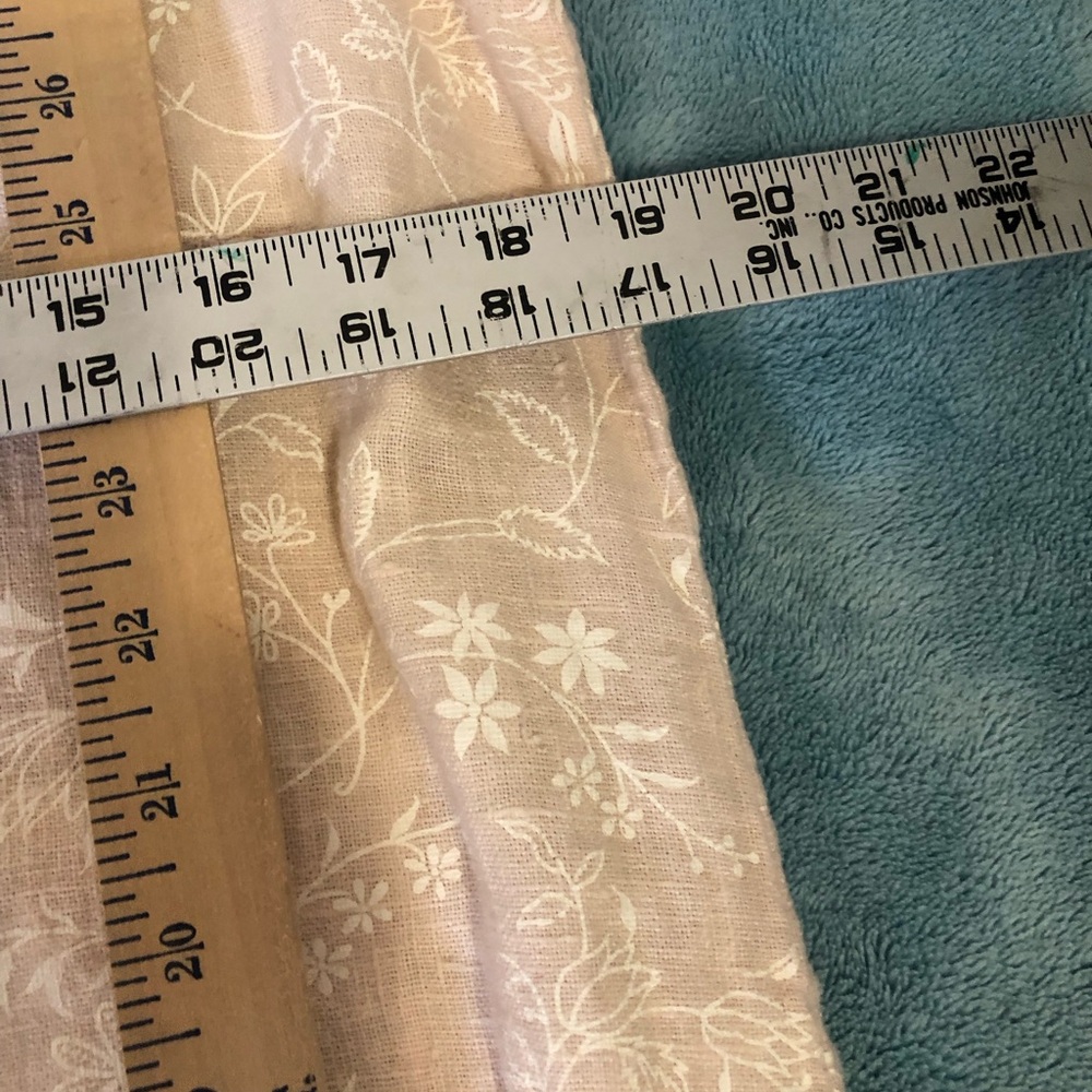 Vintage 100 p linen dress beige floral print m - Picture 2 of 6